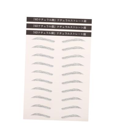 minkissy minkissy 3 Like Eyebrow Stickers Bionic Effect Easy Water Transfer For Beginners Grooming Decals Natural Temporary Brows For Women