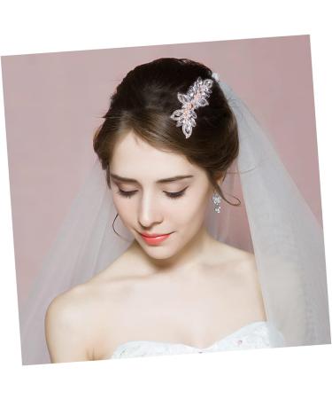 Angoily 1pc Bridal Headdress Pearl Accessories Diamond Hair Comb Insert Hair Comb Wedding Hair Accessories Headwear Tiara Rhinestone Hair Comb Bride European and American Hairpin - Buy Online on GoSupps.com