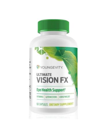 Youngevity Ultimate Vision FX - Eye Vitamin & Mineral Supplement Blend - Lutein CoQ10 Vitamins A C E Zinc Chromium Selenium for Eye Health (60 Capsules) 60 Count (Pack of 1)