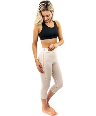 ContourMD Post-Surgical Mid Calf Compression Pant | 2 Lycra Thigh Slim Style 1 XL Beige - Ideal for Recovery & Comfort - Buy Online on GoSupps.com
