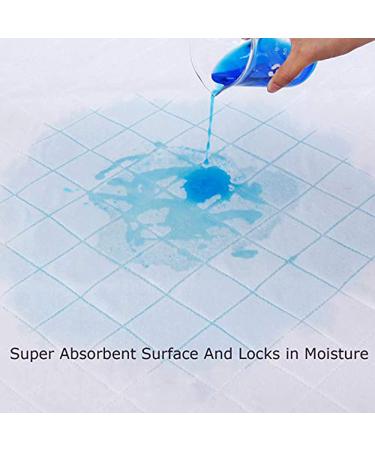 Washable Waterproof Bed Pads for Incontinence 34x52 - Adult Bed Wetting Protection - Reusable Hospital Pee Pads White - Buy Online on GoSupps.com