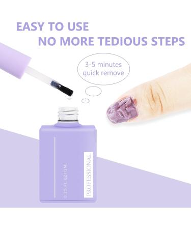 Gel Nail Polish Remover 2x12ml Nail Polish Remover Quick & Easy Remove Nail Varnish Remover Quick Removal No Harm Soaking Or Wrapping No Need For Foil Gel Nail Remover Set - Buy Online on GoSupps.com