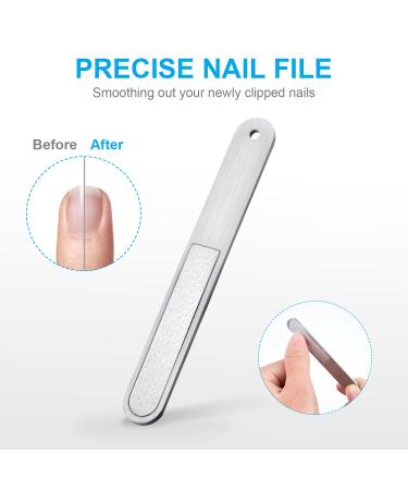 Sopito Stainless Steel Nail Clipper Set - Fingernail & Toenail Knipper with Nail File & Metal Box | International Shipping - Buy Online on GoSupps.com