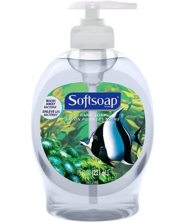 Softsoap Aquarium Liquid Soap - 7.5 fl oz (221.8 mL) - Push Pump Dispenser - Moisturizing Anti-Bacterial - Clear - Buy Online on GoSupps.com