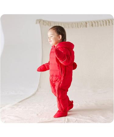 famuka Baby Winter Warm Down Snowsuit | Red | 9-12 Months - Buy Online on GoSupps.com