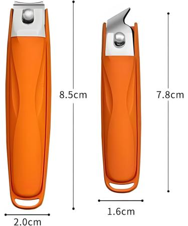 Portable 2 Nail Clippers Flat And Beveled Stylish Appearance Sharp Edge Suitable For Ingrown Nails/thick Nails Practical tool - Buy Online on GoSupps.com