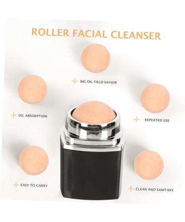 Beavorty 3 Pcs Facial Oil Absorbing Ball Face Cleaning Tools Makeup Gadgets Face Tools for Skincare Portable Oily Skin Control Roller Face Cleaning Massager Oil- Absorbing Tool Cleaner Abs 5x2.8cmx3pcs Blackx3pcs - Buy Online on GoSupps.com