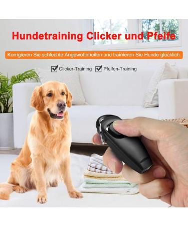Diyife 3-Pack Clicker Whistle for Dogs | 2-in-1 Professional Training Tool for Pets - Black Red Blue - Buy Online on GoSupps.com