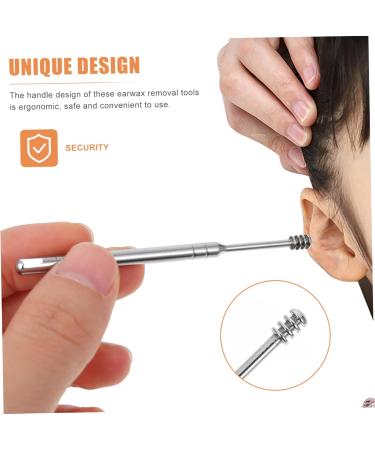 FOMIYES 6 Sets Ear Wax Removal Kit - Stainless Steel Ear Spoons & Cleaning Tools for Effective Earwax Removal - Buy Online on GoSupps.com