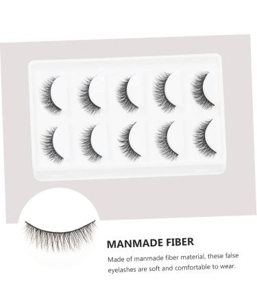 Angoily 15 Pairs Short False Eyelashes Thick Eyelash Reusable Eyelashes Elf Eyelashes Faux Dramatic Eyelashes Fiber Eyelashes Fake Lashes Curly Eyelashes 3d Extend Artificial Fiber Make up - Buy Online on GoSupps.com