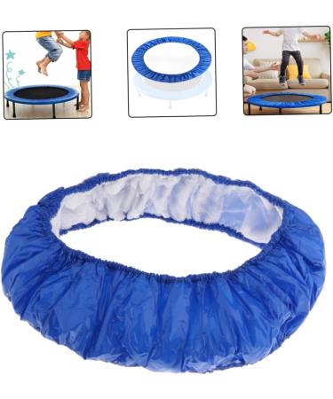 Eaarliyam 54 Inch Round Trampoline Spring Cover Pad - Blue Mini Fitness Skirt Replacement - Buy Online on GoSupps.com
