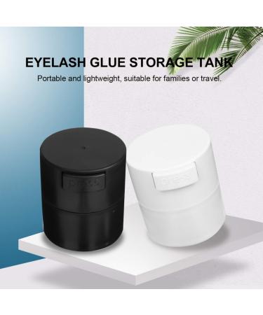 Solustre 2PC Eyelash Glue Storage Containers - Sealed Cosmetic Socket for Eyelash Extensions - Buy Online on GoSupps.com