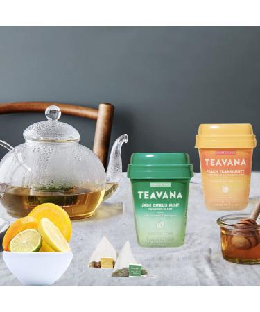 Teavana Peach Tranquility & Jade Citrus Mint Cold Buster Tea - 30 Sachets with Grade A Honey Sticks - Buy Online on GoSupps.com
