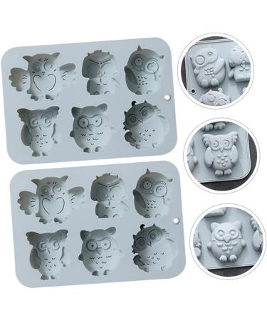 Milisten Candle Molds 2 Pcs Baking Cake Mold 3D Silica Gel Simple Candle Cupcakes 19.9x13.8cm Blue - Buy Online on GoSupps.com