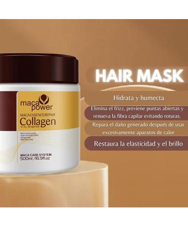 Karseell Collagen Hair Mask 16.9 Oz 500ml Hair Collagen Treatment Natural Argan Oil Hair Mask Deep Repair Conditioning Treatment Collagen Hair Mask Essence for Dry Damaged Hair All Hair Types 2PC - Buy Online on GoSupps.com