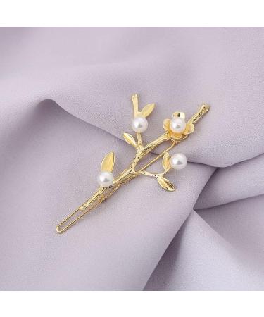 Vintage Sweet Women Jewelry Plum Blossom Flower Maple Leaf Cherry Hair Accessories Barrette - BYBYCD - Buy Online on GoSupps.com