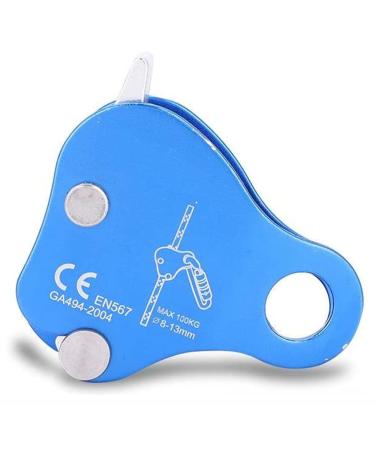 Dioche Rope Grab Outdoor Climbing Mountaineering Equipment Aluminum Rope Grab Protection Kits Blue