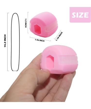 Fniise Jaw Exercise (Beginner) - Thin Face Correct Asymmetric Face Shape Exercise Facial And Neck Muscles Reduce Double Chin - Suitable For Men And Women (Pink) - Buy Online on GoSupps.com