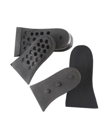 FOMIYES 1 Pair Shoe Lift Boot Increase Cushion Shoe Filler Heightening Insoles Shoe Inserts for Men Thick Half Insert Shoe Cushions for Men Pu Insoles Height Increasing Shoes Man Heel Black M
