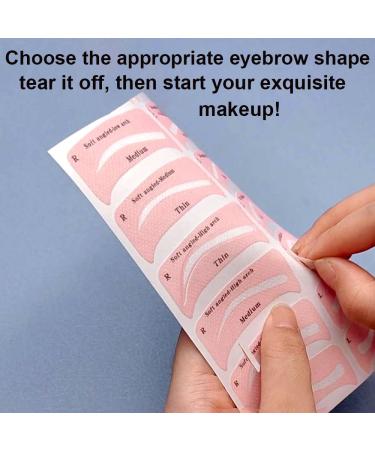 Buy 16 Sheets Eyebrow Stencil Kit - Quick 3-Minute Makeup Tool for Perfect Brows - Eyebrow Stamp Template with Strap - Buy Online on GoSupps.com