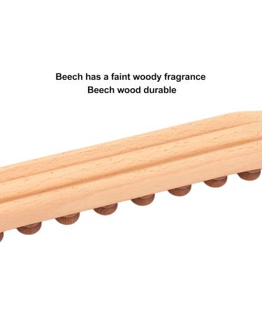 Wood Therapy Massage Tools - Double Sided Wooden Scraping Stick for Neck & Back Relief | 17 Beads - Buy Online on GoSupps.com