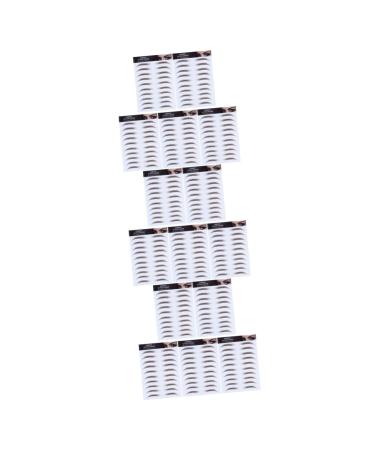MAGICLULU 15 Pcs Eyebrow Stickers Fake Eyebrows 6 Proof Water Transfer Paper with Ink Tool