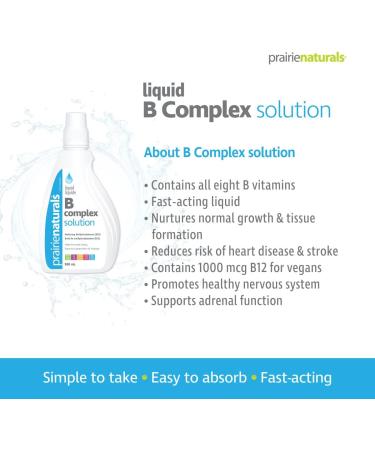 Prairie Naturals Liquid B Complex Solution - 500ml - Buy Online on GoSupps.com