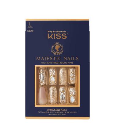 KISS Majestic Nails- My Crown My Crown 30 Count (Pack of 1) - Buy Online on GoSupps.com