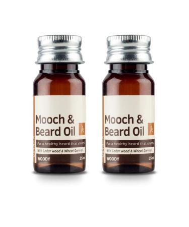 Ustra Woody Mooch and Beard Oil - 35 ml (Set of 2)