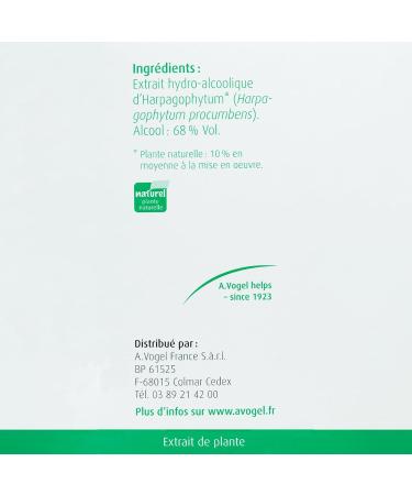 A. VOGEL - Food Supplement - Reduces Joint Pain Rheumatism and Promotes Blood Circulation - 100% Organic Harpagophytum Fresh Plant Extract - 50 ml - Buy Online on GoSupps.com