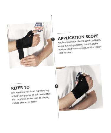 FRCOLOR Wristband Splint Retainer Holder - Thumb Stabilizer & Hand Support - Protective Polyester Herringbone Fitness Strap - Buy Online on GoSupps.com