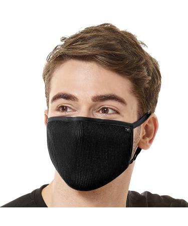 Naroo F.U Plus - reusable anti -dust pollen breathable sport face mask for cycling for men & women in black s