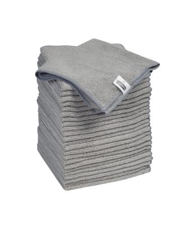Rubbermaid Microfiber Cloth Towels, 24 Pack, 14"x14", Non-Scratch, Reusable/Washable for Cleaning/Wiping/Polishing for Home/Kitchen/Car 24-Pack