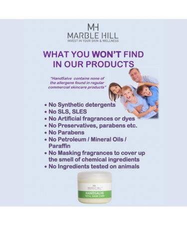 Marble Hill HandSalve Hand Cream - Nourishing Moisturizer for All Skin Types - International Shipping Available - Buy Online on GoSupps.com