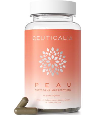 Skin Supplement - Anti Blackhead, Acne, Oily Skin, Dry Skin, Pimple, Blemish Face - Men, Women - Zinc, Vitamin A, Nettle, Burdock, Horsetail - 60 Capsules, 30 Days