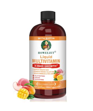 IFITKEEP Liquid Multivitamin Hair Growth Support Healthy Skin Promote Thicker Fuller Hair Reduce Wrinkles & Fine Lines 15.22 fl oz