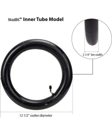 2-Pack Heavy Duty 12.5 x 2.25 Scooter Tire Tubes with Angled Valve Stem - Buy Online on GoSupps.com