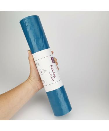 D.Rect 120L Garbage Bags - 25 Heavy-Duty Blue Plastic Kitchen Waste Bags Recycled and Durable - Buy Online on GoSupps.com