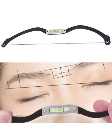 Eyebrow Mapping Tool - Precision Schablon Lineal for Perfectly Shaped Brows | Microblading Scale & Measuring Thread - Black - Buy Online on GoSupps.com