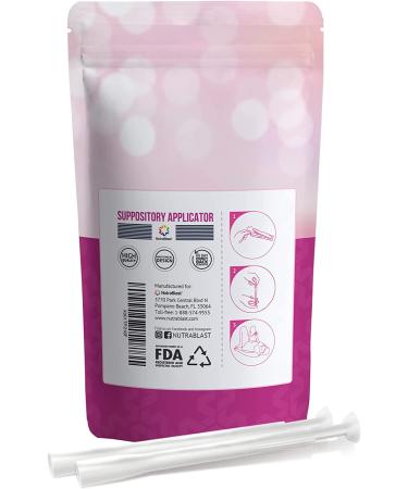 NutraBlast Disposable Vaginal Suppository Applicators (30-Pack) - Fits Most Brands - Individually Wrapped 30 Count - Buy Online on GoSupps.com