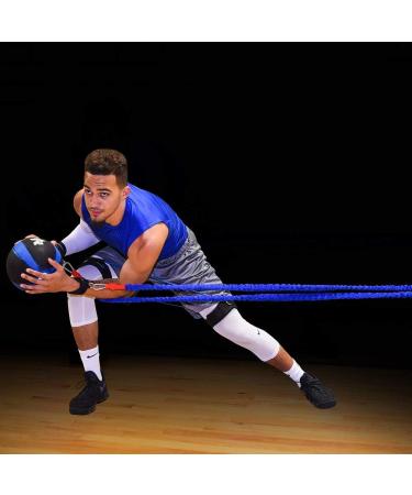 Acceleration Speed & Agility Training Kit | Leg Resistance Bands Bungee Cord & Quick Feet Cones for Football Soccer Basketball & Baseball - Medium Waist (32-39 inches - Buy Online on GoSupps.com