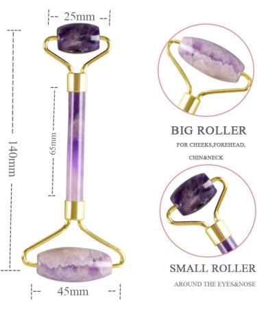 Jade Rollers Jade Roller and Gua Sha Set Jade Roller for Face Massager Anti-Aging Treatment Muscle Relaxation Facial and Neck Skin and Cheek Firming Gold - Buy Online on GoSupps.com