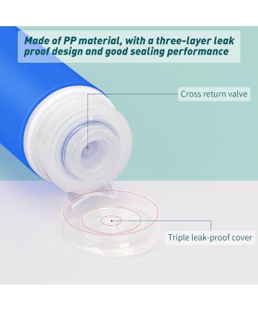 Skycase Travel Bottles for Toiletries - 4 PCS Leak Proof 3 oz Silicone Bags - Refillable Liquid Accessories for Shampoo & Conditioner - Yellow Blue Pink Green - Buy Online on GoSupps.com