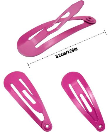 AvoDovA 50Pcs Snap Hair Clips 1.2 Inch Non-Slip Hair Clips Colorful Hair Barrettes Metal Cute Hairclips Small Baby Barrette for Baby Toddler Girls Women - Buy Online on GoSupps.com