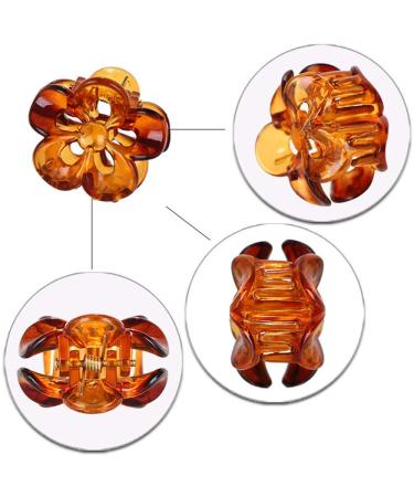 TOPYHL Flower Shaped Small Hair Clips - 12 Pack Non-Slip Hair Clamps for Women and Girls - Hair Accessories - Buy Online on GoSupps.com