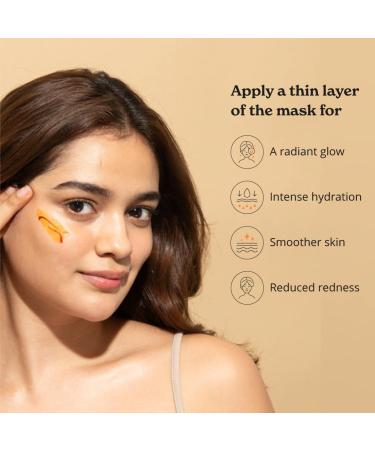 Kesar Face Mask for Nighttime Skin Care | Turmeric Saffron Niacinamide & Green Tea | Intense Hydration & Radiant Glow | 100% Vegan & Cruelty Free | 50 ml - Buy Online on GoSupps.com