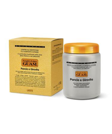GUAM Seaweed TUMMY and WAIST Anti Cellulite Body Wrap with Essential Oils - Professional Cellulite Treatment - Seaweed Body Mask for Tummy Skin Tightening | By Guam Canada