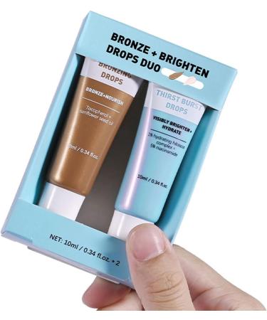  G n rique Bronzing Drops Face Tan Serums Body Highlighter Radiant Finish Gradual Glow Moisturizer Set of 2 Ideal for Daily Use for Home Salon or Travel 10 ml - Buy Online on GoSupps.com