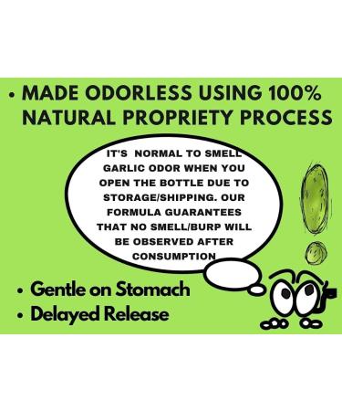 Organic 12400 mcg Allicin Supplement - Odorless & Delayed Release - 3rd Party Tested - 30-60 Days Supply - Buy Online on GoSupps.com