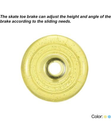Patikil Roller Skate Toe Stops with Screwdriver | Rubber Brake Stoppers for Accessories Replacement - Blue Yellow - Buy Online on GoSupps.com